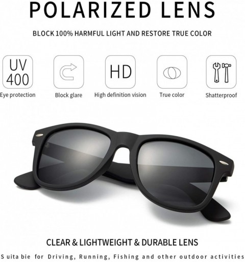 Square Mens Sunglasses Retro Polarized Sunglasses for Women Square Lightweight Frame Sun Glasses - Blue - CY19497DAX5 $10.89