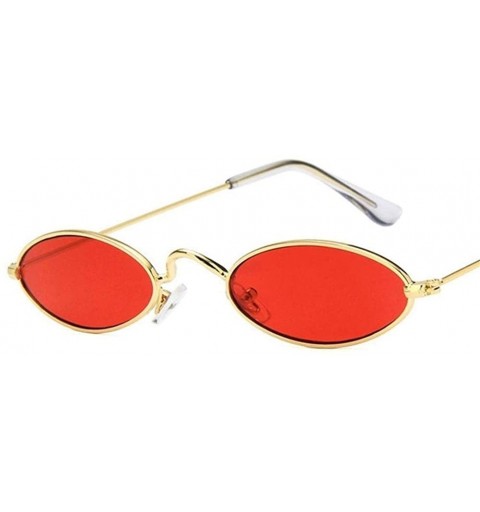 Oval Vintage Sunglasses Fashion Designer Glasses - 7 - C9198EX42YZ $13.61