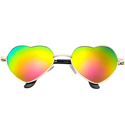 Oversized Gradient Mirrored Sunglasses Collection Protection - Multicolor B - CT18TY5QN34 $11.73
