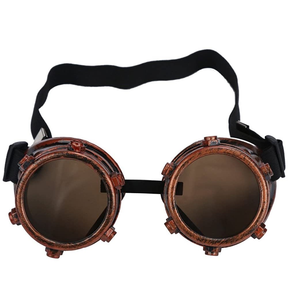 Goggle Sunglasses for Men Women Steampunk Goggles Vintage Glasses Retro Punk Glasses Eyewear Party Props - D - C518QQIAE9R $8.76