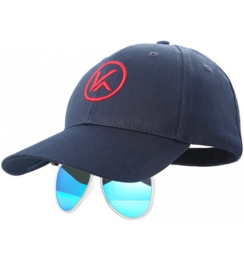 Wrap Baseball Hat with Flip Polarized Sunglasses Attached Wrap Over Glasses for Fishing/Outdoor Sport Christmas Gifts - C318C...