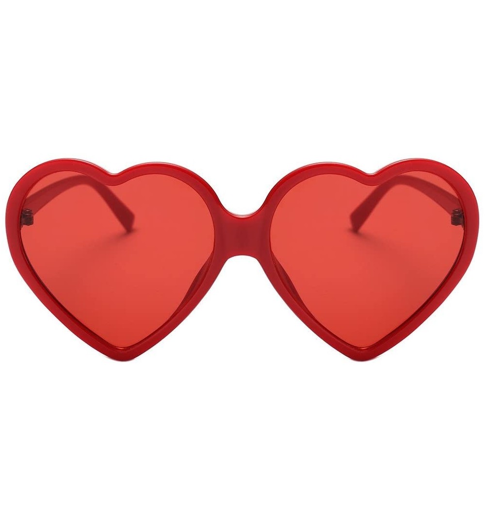 Oval Heart-Shaped Shades Sunglasses Integrated UV Glasses Sun Reading Glasses-Gift for Mother's Day - E - CN18OXEEQIU $9.92