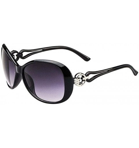 Oval Vintage Sunglasses UV400 New Fashion Unisex Stylish Glasses Shades Eyewear - Grey - C8196Z9WGS4 $7.46