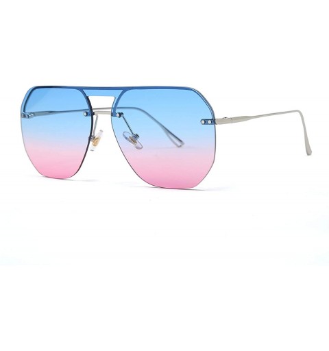 Shield Fashion Modern Shield Style Rivets Sunglasses Cool Double Color Lens Design Sun Glasses Oculos De Sol 058 - C2 - CA197...