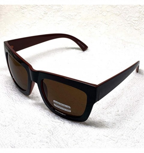 Oversized Vintage Inspired Geek Oversized Square Thick Horn Rimmed Eyeglasses Clear Lens - Brown 30107 - C7199QYC5KG $7.89