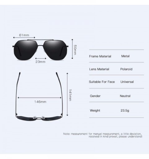 Aviator Polarized sunglasses Sunglasses Polarized sunglasses Classic polarized driving glasses - E - CO18QTHCHUQ $40.79