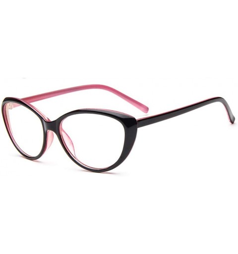 Cat Eye Fashion Nearsighted Cat Eye - 1.75 Myopia Glasses Womens Pink Frame Cateye Style Distance Spectacles - Pink - CV18Q64...