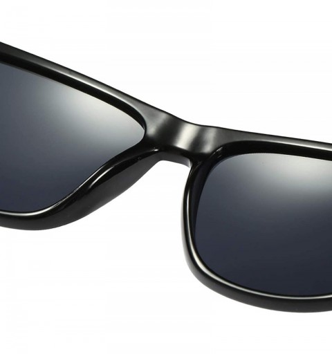 Round Ultra Lightweight Rectangular HD Polarized Sunglasses UV400 Protection for Men Women - C - CR197AZ6WTZ $11.79