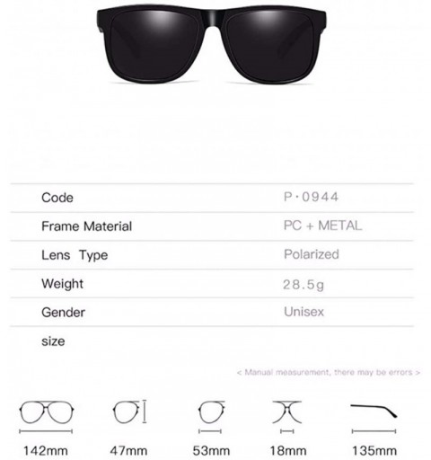 Aviator Sunglasses Male Polarizing Sunglasses Box Sunglasses Male Sunglasses - D - CC18QCI80XM $31.72