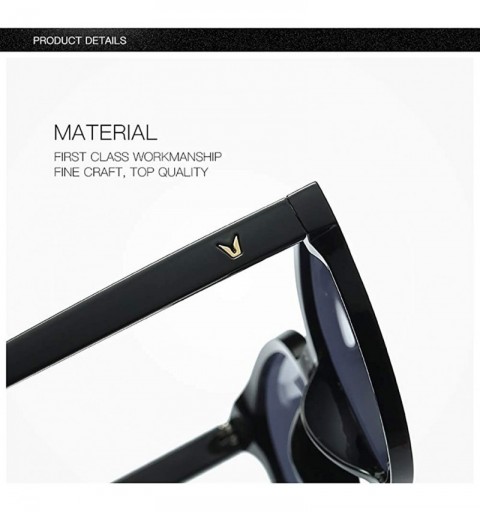 Goggle Polarized Sunglasses Men Women Luxury Retro Sun Glasses Outdoors-Cat Eye Frame - F - CK190ECOSCH $40.27