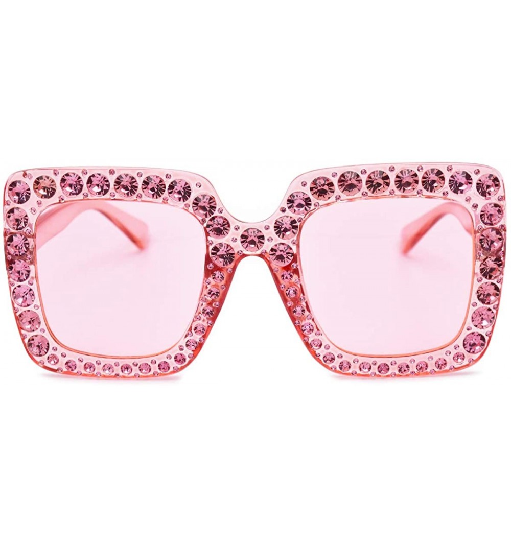 Elton Square Diamond Rhinestone Sunglasses Novelty Oversized Celebrity ...