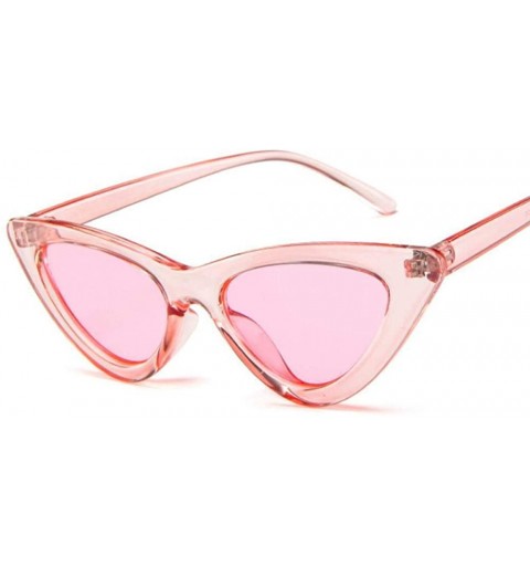 Oversized 2019 New Fashion Cute Sexy Ladies Cat Retro Sunglasses Women Vintage Black Grey - Clear Purple - CW18YKUQL3I $7.75