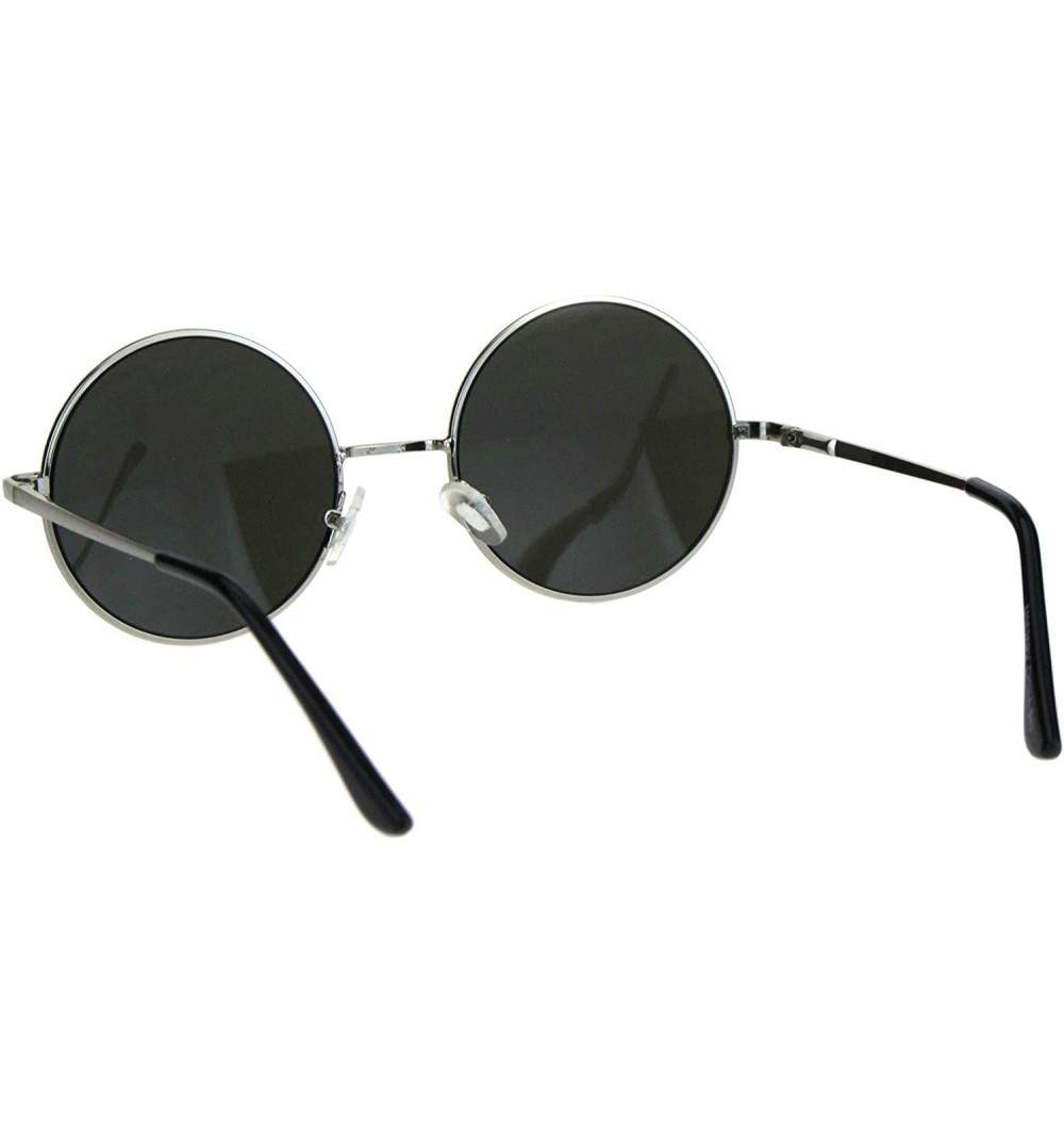 Color Mirror Reflective Lens Round Circle Lens Hippie Sunglasses ...