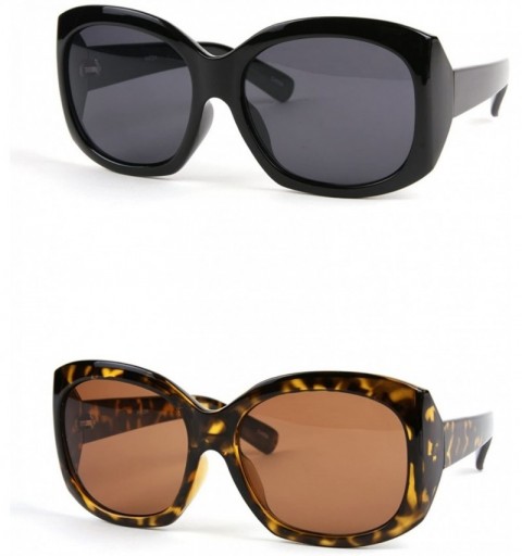 Wayfarer Designer Inspired High Fashion Wayfarer Sunglasses PH03W - 2 Pcs Black-smoke Lens & Tortoise-brown Lens - C111AKGC05...