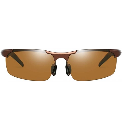 Rimless Semi-Rimless Polarized Sport Sunglasses Anti-wind sand Ideal for Running or Cycling - C318TYC2NW3 $11.51