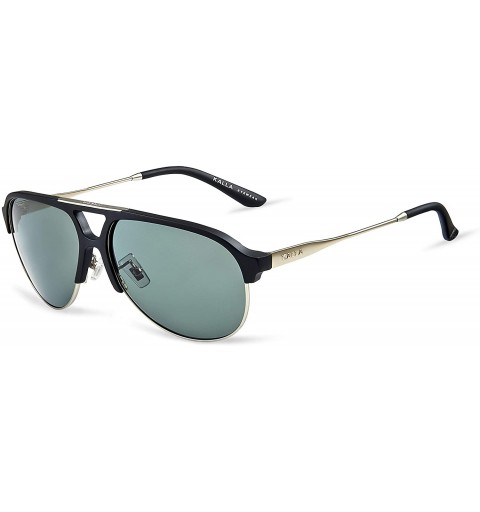 Aviator KL6079C1 Men Ultra Lightweight Aviator Sunglasses Polarized UV400 Protection Fashion Eyewear - CF196Y5AMZH $10.09