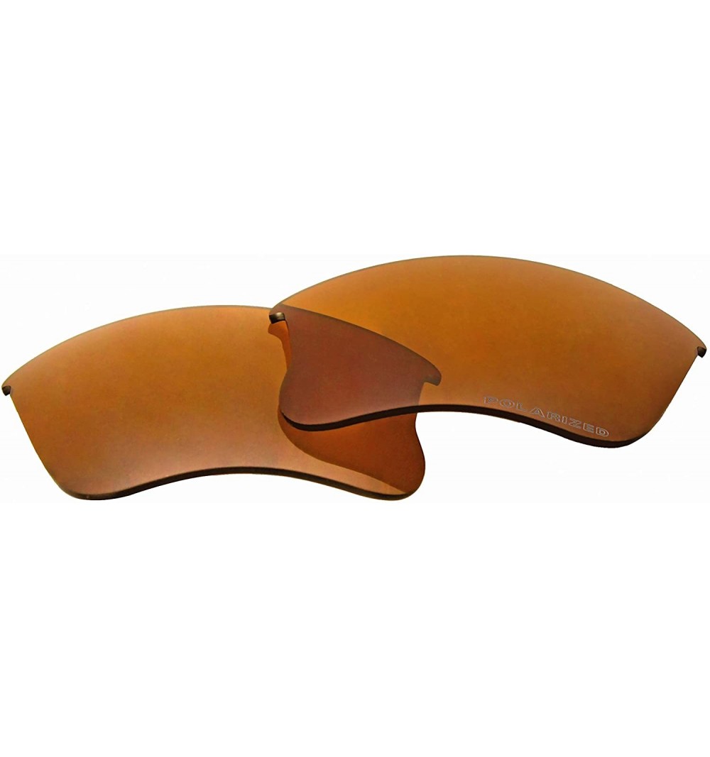 Sport Polarized Replacement Sunglasses Lenses Flak Jacket XLJ with UV Protection - Bronze Brown - CS11JS38MZR $13.29