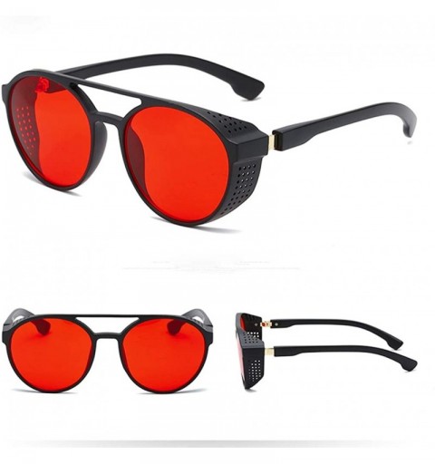 Goggle Unisex Vintage Glasses Retro Eyewear Fashion Radiation Protective Glasses - Red - CG18Q65H7TI $12.13