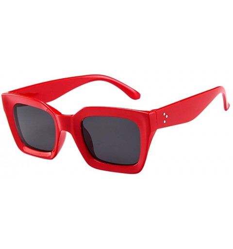 Rectangular Polarized Sunglasses Riding Square Driving Women Sunglasses Rectangular Fashion punk Sun Glasses - E - CN196Z0DWE...