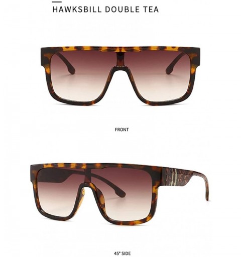 Oversized Square Sunglasses for Men Oversized One-piece Women Sunglasses Designer Goggle Shades - CO196YTS04K $12.25