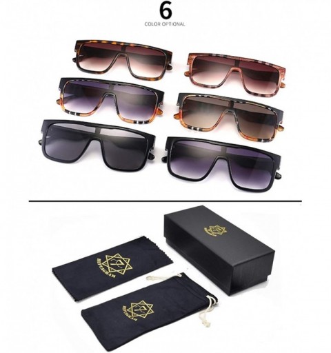 Oversized Square Sunglasses for Men Oversized One-piece Women Sunglasses Designer Goggle Shades - CO196YTS04K $12.25