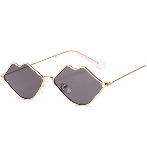 Rimless 2020 Cute Sexy Ladies Lips Sunglasses Women Metal Frame Fashion Vintage Sun Glasses Female UV400 Shades - CZ198A3787R...