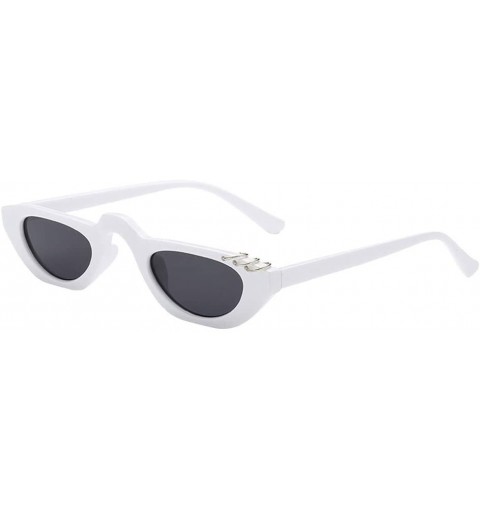 Cat Eye Cat Eye Sunglasses - Fashion Vintage Small Frame Sunglasses Eyewear Retro Unisex Leopard Sunglasses (E) - E - CT18R3N...