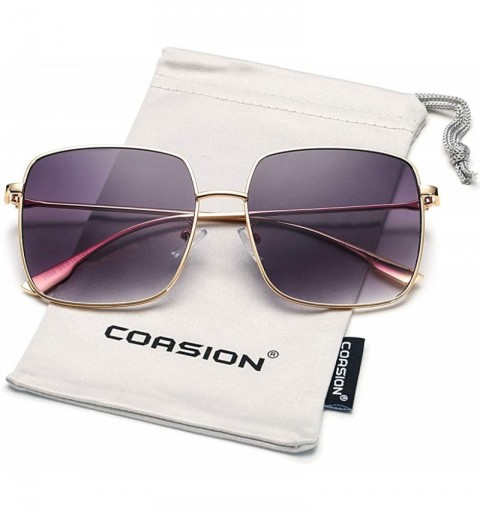 Oversized Oversized Retro Round Polarized Sunglasses for Women Circle Lens Large Frame 100% UV Protection - CT18S5DRLRQ $9.68