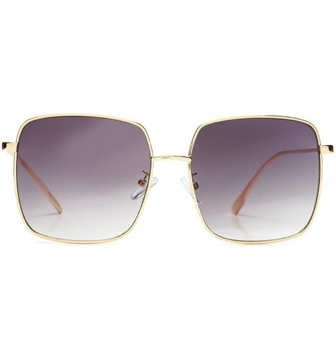 Oversized Oversized Retro Round Polarized Sunglasses for Women Circle Lens Large Frame 100% UV Protection - CT18S5DRLRQ $9.68