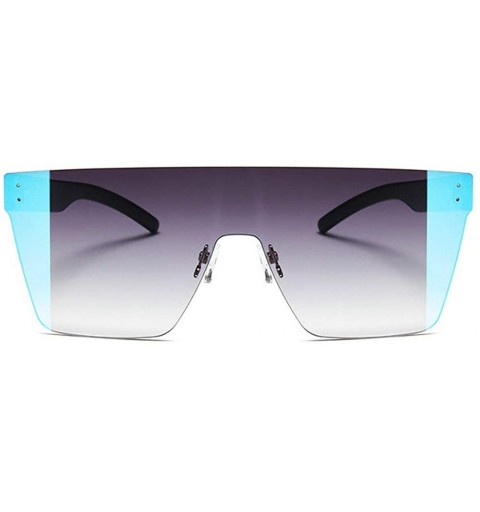 Square 2019 New One-piece Sunglasses Men's Handsome Windproof Glasses color Square sunglasses Women - C418Y0HIQH8 $13.35