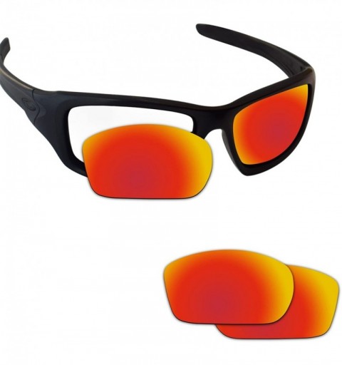 Rectangular Replacement Lenses Valve Sunglasses - Various Colors - Fire Red - Anti4s Mirror Polarized - C81888GIWO6 $24.23