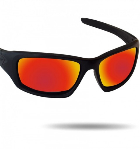 Rectangular Replacement Lenses Valve Sunglasses - Various Colors - Fire Red - Anti4s Mirror Polarized - C81888GIWO6 $24.23