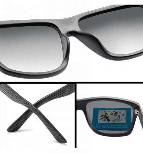 Goggle Men Women Classic Polarized Sunglasses Driving Square Frame Mirror Lens Goggles For Male UV400 Sun Glasses - CU199Q0TL...