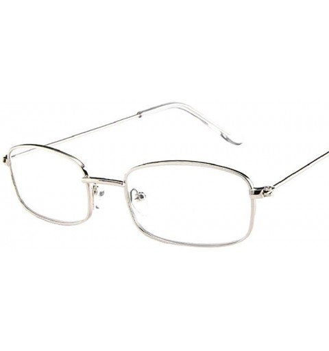 Square Vintage Glasses Women Man Square Shades Small Rectangular Frame Sunglasses - F - CI18S338QHR $7.96