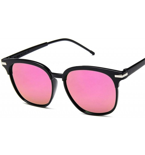 Goggle Square Sunglasses Man Retro Mirror Fashion Sun Glasses Vintage Shades - Pink - CM194OXE36A $29.06