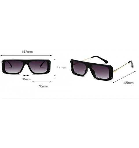 Square New Vintage Men Square Sun Glasses Fashion Unisex Driving Goggles uv400 NX - Black - C118M3MEE6T $13.24