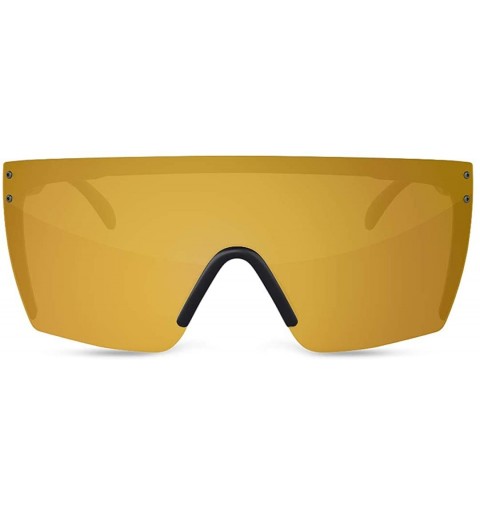 Shield Lazer Face Z87 Sunglasses - Bronze - CI18NYNY77C $43.31