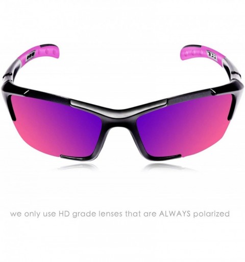 Wayfarer S1 Sport Polarized Sunglasses - Black-purple - CL18X65UMUE $25.56