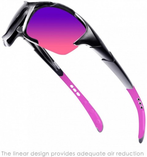 Wayfarer S1 Sport Polarized Sunglasses - Black-purple - CL18X65UMUE $25.56