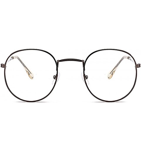 Oval Classic Vintage Small Round Lens Full Metal Frame Trendy Sunglasses For Women And Men - CA18DZMSSXX $9.05