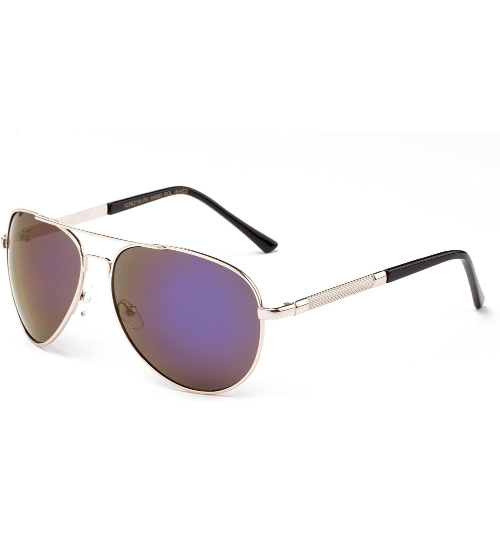 Aviator "Overpass" Pilot Comfortable Fashion Sunglasses - Blue - CI12M43BKKV $9.22