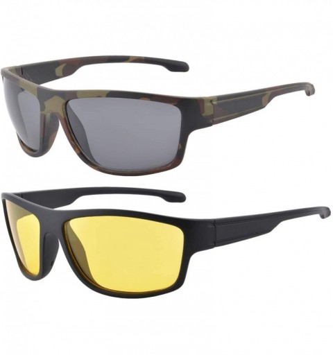 Sport Polarized Sports Sunglasses Anti Blue Light Driving Glasses Night Vison Eyeglasses-S201 - C31930LHMT8 $21.92