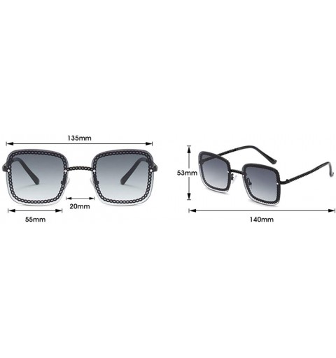 Square Rimless Sunglasses Fragrant Fashion - B - CL199MW4IKA $41.37