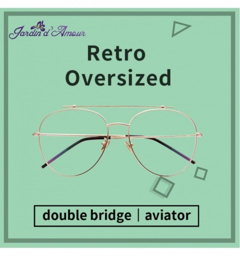 Aviator Designer Oversized Metal Womens Mens Optical Frame Round Fashion Aviator Optical Glasses JA8979 - Gold - CA1802CA28I ...