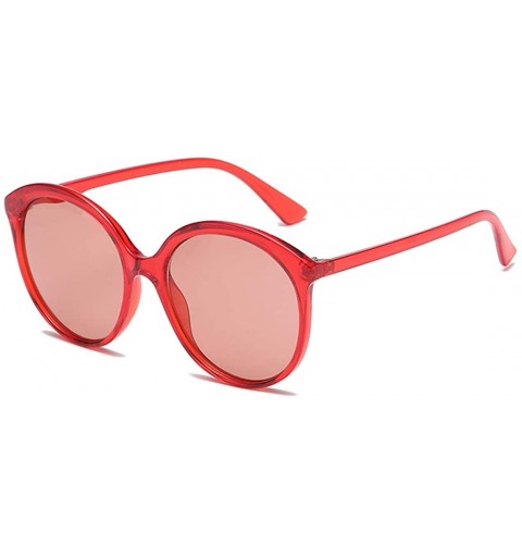 Sport Female Big box Sunglasses Shade Glasses Men and women Sunglasses - Red - CI18LL9HX58 $10.03