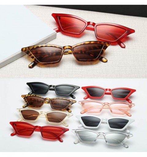 Square 8 Pairs Women Vintage Small Cat Eye Sunglasses Retro Square Shade Eyewear Eye Glasses - 8 Pairs-a - C7194UZ7DEL $20.44