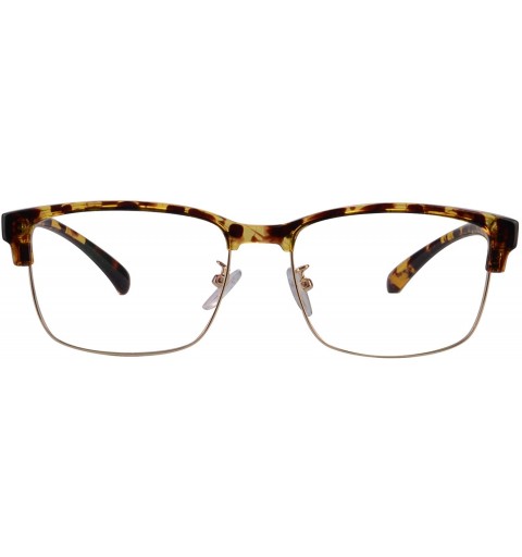 Rectangular Men's TR90 Frame Progressive Multi focus Computer Readers Glasses-M018 - C4 Yellow Demi - CI18QESE2XQ $13.28