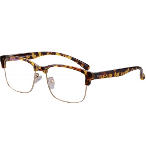 Rectangular Men's TR90 Frame Progressive Multi focus Computer Readers Glasses-M018 - C4 Yellow Demi - CI18QESE2XQ $13.28