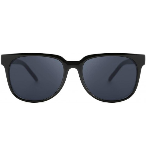 Round Vintage Polarized UV400 Protection Sunglasses for Men Women Retro Frosted Frame - A-black - CS18UE5422X $15.79
