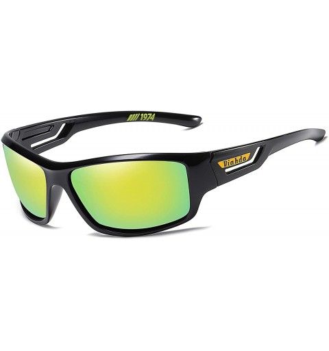 Sport New Polarized Sunglasses Men Vintage Sport Outdoor Sun Glasses Male Driving - CS18AL6807Y $24.04